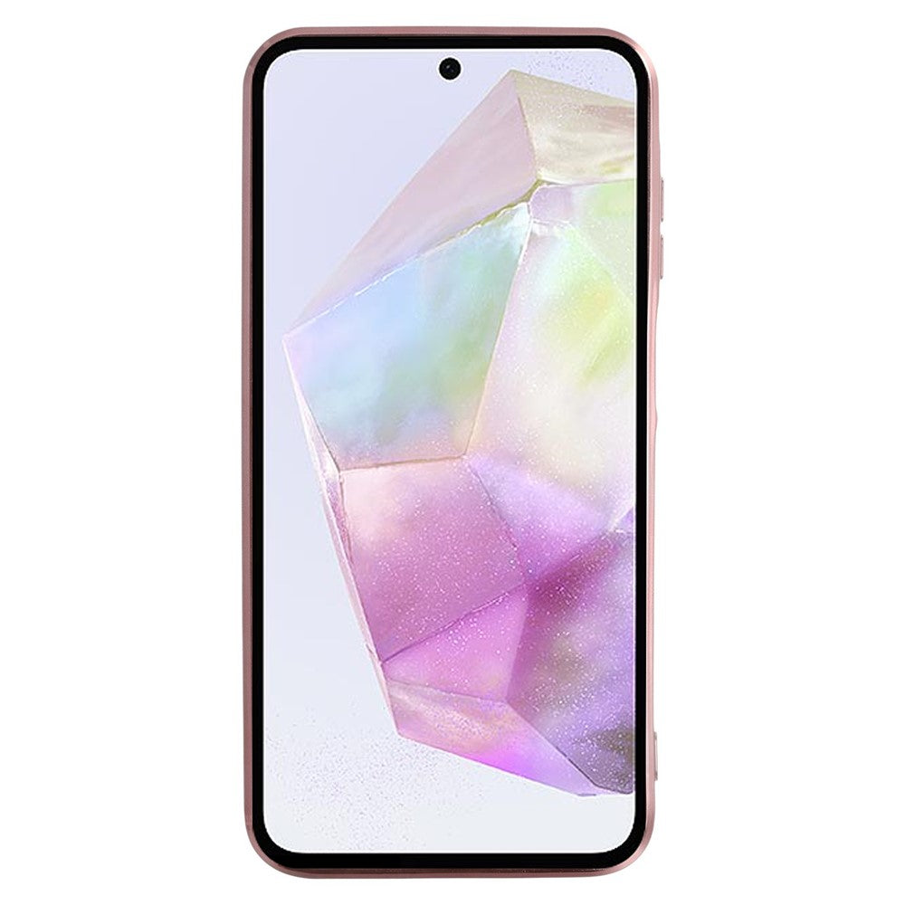 KADEM For Samsung Galaxy A56 5G Case Ring Kickstand TPU Flowers Phone Cover Gradient Glitter