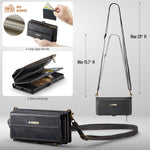 CASEME For Samsung Galaxy S23 Case  C39 RFID Blocking Zipper Wallet Stand Leather Cover with Strap