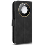 For Honor X60 5G Leather Case Skin-Feel Anti-Drop Wallet Flip Phone Cover