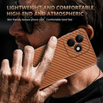 AZNS For Honor X60i 5G Case Electroplating Carbon Fiber Texture PU+TPU Phone Cover