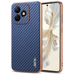 AZNS For Honor X60i 5G Case Electroplating Carbon Fiber Texture PU+TPU Phone Cover
