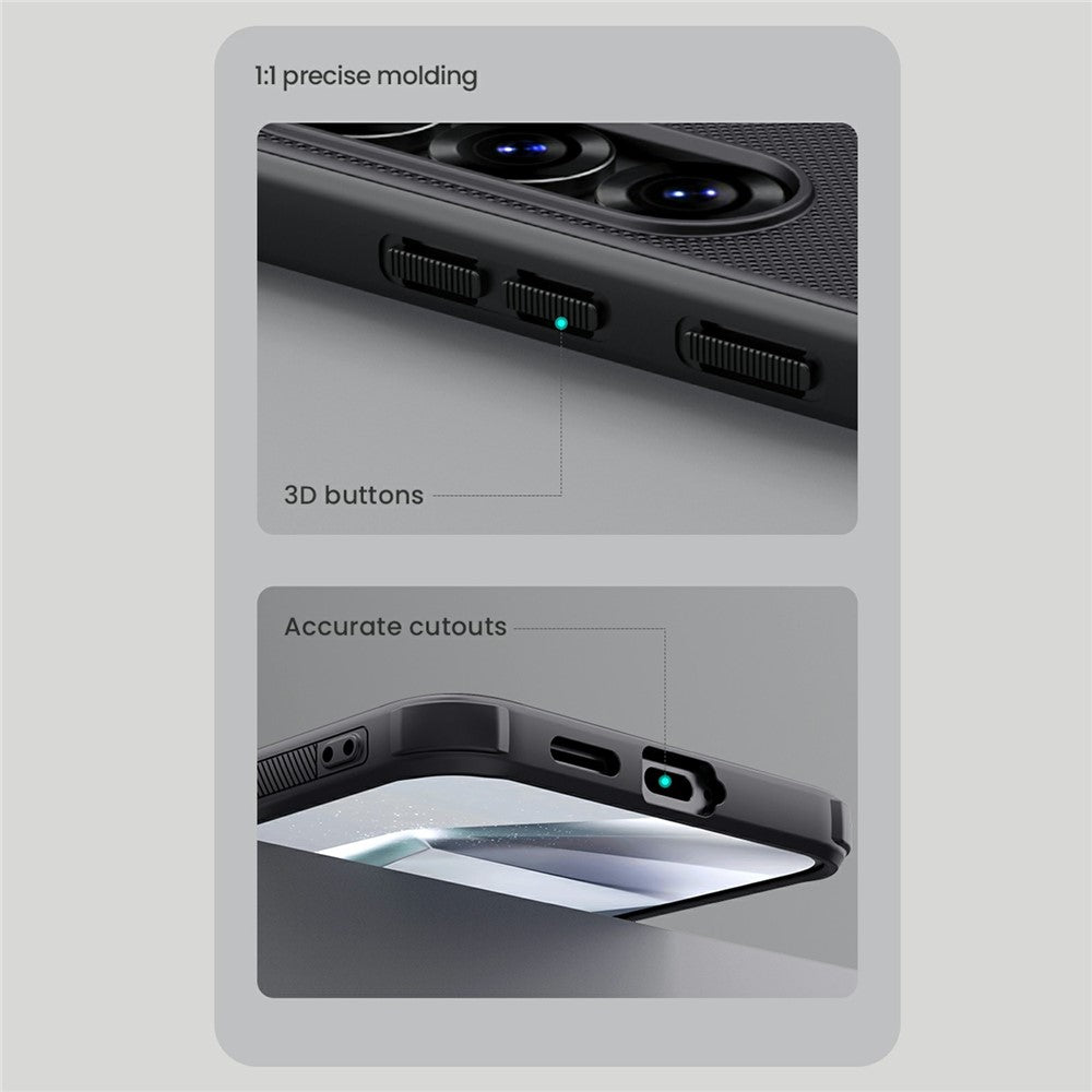 NILLKIN Frosted Shield Pro For Samsung Galaxy S25 Case Matte PC+TPU Phone Cover