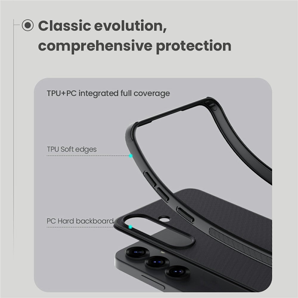 NILLKIN Frosted Shield Pro For Samsung Galaxy S25 Case Matte PC+TPU Phone Cover