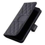 For Xiaomi Redmi Note 14 5G Crossbody Leather Case Ring Buckle Wallet Stand Rhombus Mobile Cover