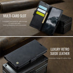 AUTSPACE Til Samsung Galaxy S24 Cover A11 RFID-blokerende retro læder mobilpungcover