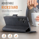 AUTSPACE Til Samsung Galaxy S24 Cover A11 RFID-blokerende retro læder mobilpungcover