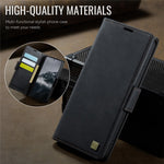 AUTSPACE Til Samsung Galaxy S24 Cover A11 RFID-blokerende retro læder mobilpungcover