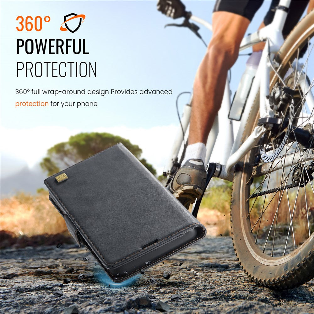 AUTSPACE Til Samsung Galaxy S24 Cover A11 RFID-blokerende retro læder mobilpungcover