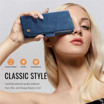 AUTSPACE For Samsung Galaxy S24+ Case  A11 RFID Blocking Retro Leather Cell Phone Wallet Cover
