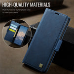 AUTSPACE For Samsung Galaxy S24+ Case  A11 RFID Blocking Retro Leather Cell Phone Wallet Cover