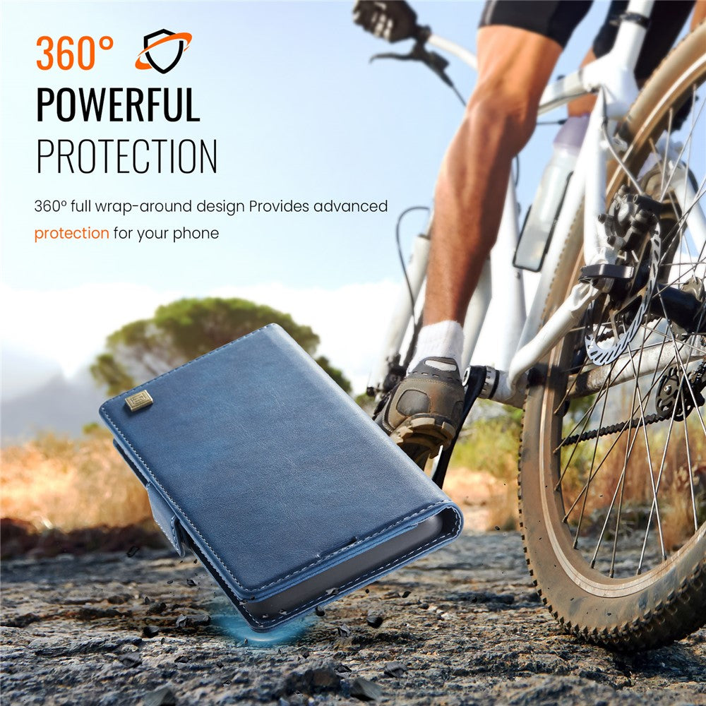 AUTSPACE For Samsung Galaxy S24+ Case  A11 RFID Blocking Retro Leather Cell Phone Wallet Cover