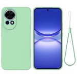 For Huawei nova 13 5G Case Liquid Silicone Phone Back Cover with Hand Strap
