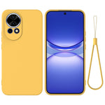 For Huawei nova 13 5G Case Liquid Silicone Phone Back Cover with Hand Strap