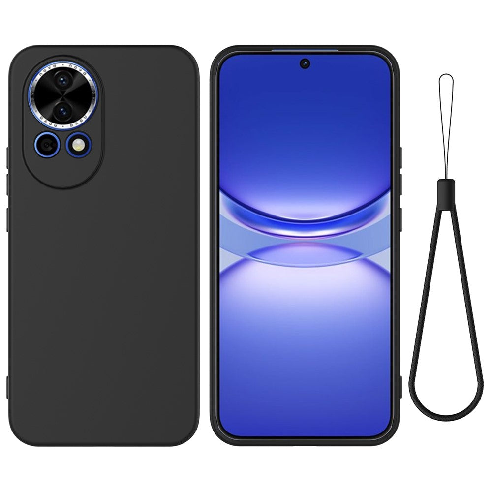 Huawei Nova 13 5G Skal Flytande Silikon mobil Baksida med Handrem