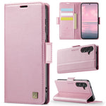 AUTSPACE Til Samsung Galaxy S25 Etui A11 RFID Blokerende Retro Læder Mobiltelefon Pung Cover