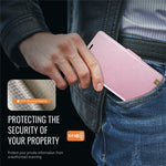 AUTSPACE Til Samsung Galaxy S25 Etui A11 RFID Blokerende Retro Læder Mobiltelefon Pung Cover