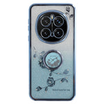 KADEM For Honor Magic7 Pro 5G Case Ring Kickstand TPU Flowers Phone Cover Gradient Glitter