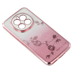 KADEM For Honor Magic7 5G Case Ring Kickstand TPU Flowers Phone Cover Gradient Glitter