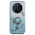 KADEM For Honor Magic7 5G Case Ring Kickstand TPU Flowers Phone Cover Gradient Glitter