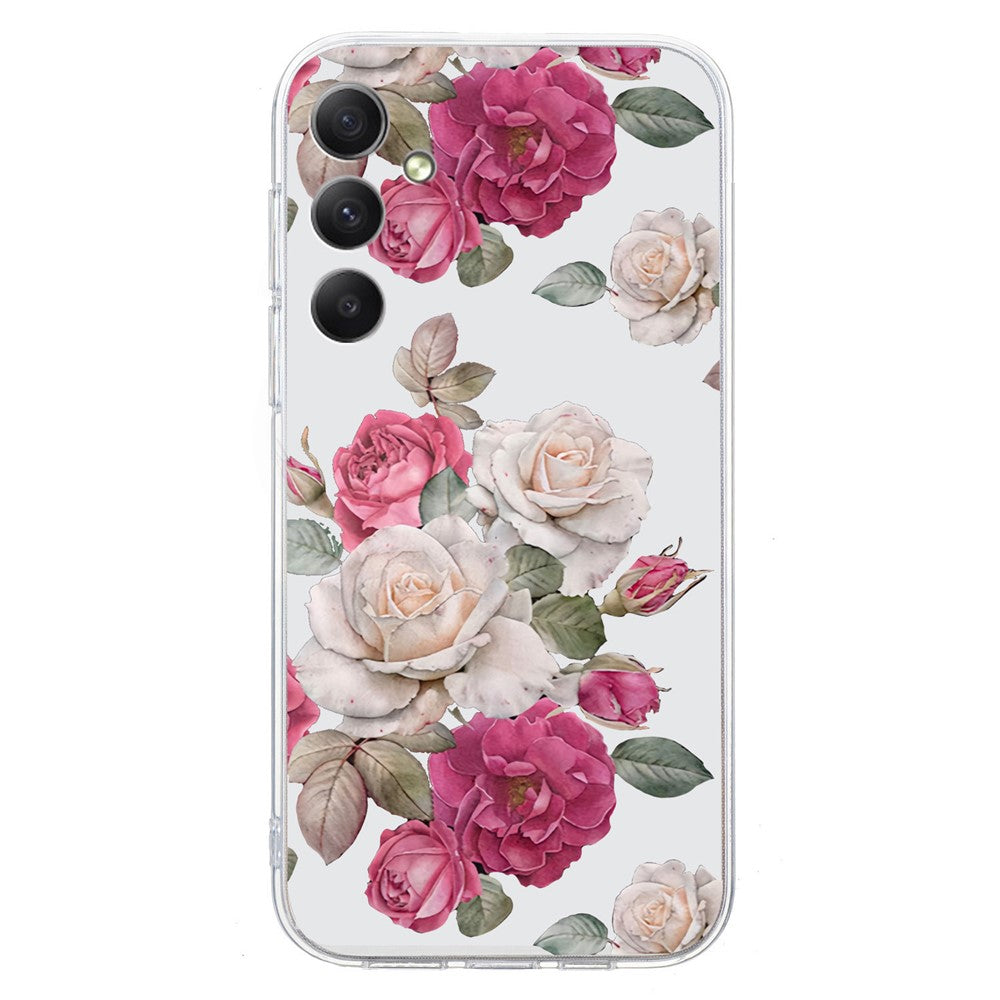 Samsung Galaxy A18 5G / A18 4G / A17 5G / A17 4G / A26 5G skal mjukt TPU mobilbaksida mönster tryck