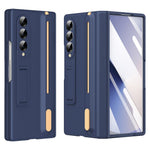 Til Samsung Galaxy Z Fold5 5G Kickstand Cover med Hærdet Glas Skærmbeskytter og Stylus Pen
