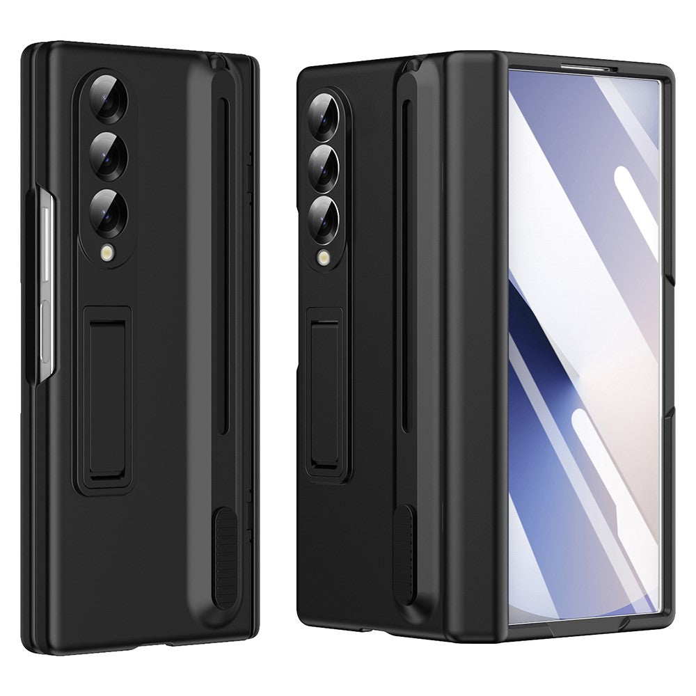 Til Samsung Galaxy Z Fold5 5G Kickstand Cover med Hærdet Glas Skærmbeskytter og Stylus Pen