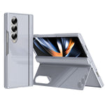 For Samsung Galaxy Z Fold3 5G PC Phone Case with Back Cover Kickstand and Tempered Glass Film