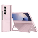 For Samsung Galaxy Z Fold6 5G PC Phone Case with Back Cover Kickstand and Tempered Glass Film