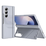For Samsung Galaxy Z Fold6 5G PC Phone Case with Back Cover Kickstand and Tempered Glass Film