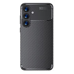 Samsung Galaxy S25-cover med kulfiberstruktur, TPU-mobilbeskyttelse, varmeafledning