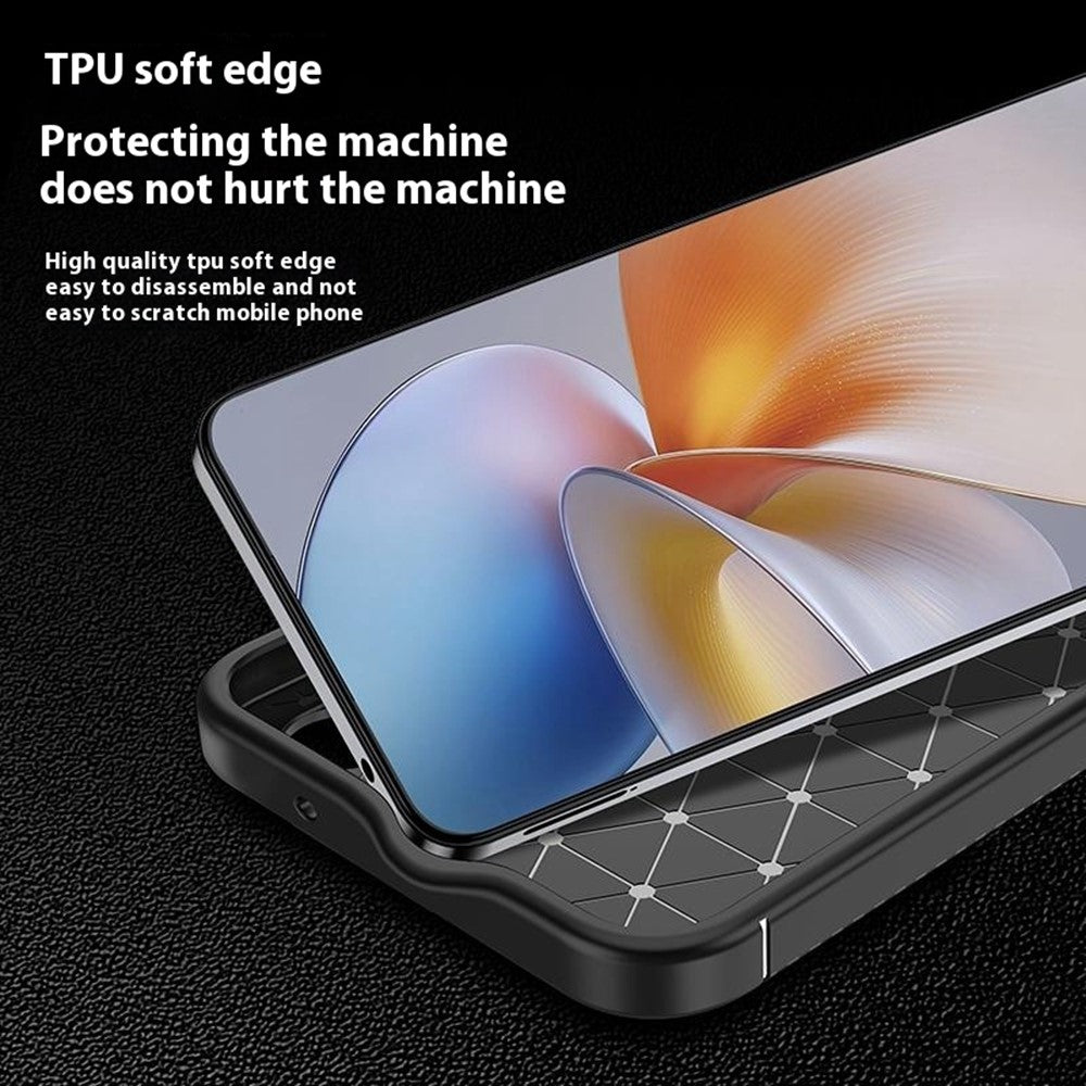 Samsung Galaxy S25-cover med kulfiberstruktur, TPU-mobilbeskyttelse, varmeafledning