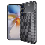 Samsung Galaxy S25+ TPU-mobilcover med kulfiberstruktur og varmeafledning