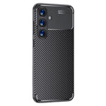 Samsung Galaxy S25+ TPU-mobilcover med kulfiberstruktur og varmeafledning