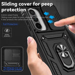 Til Samsung Galaxy A36 5G / A56 5G Cover PC + TPU Telefoncover med Linsebeskyttelse Støttefod