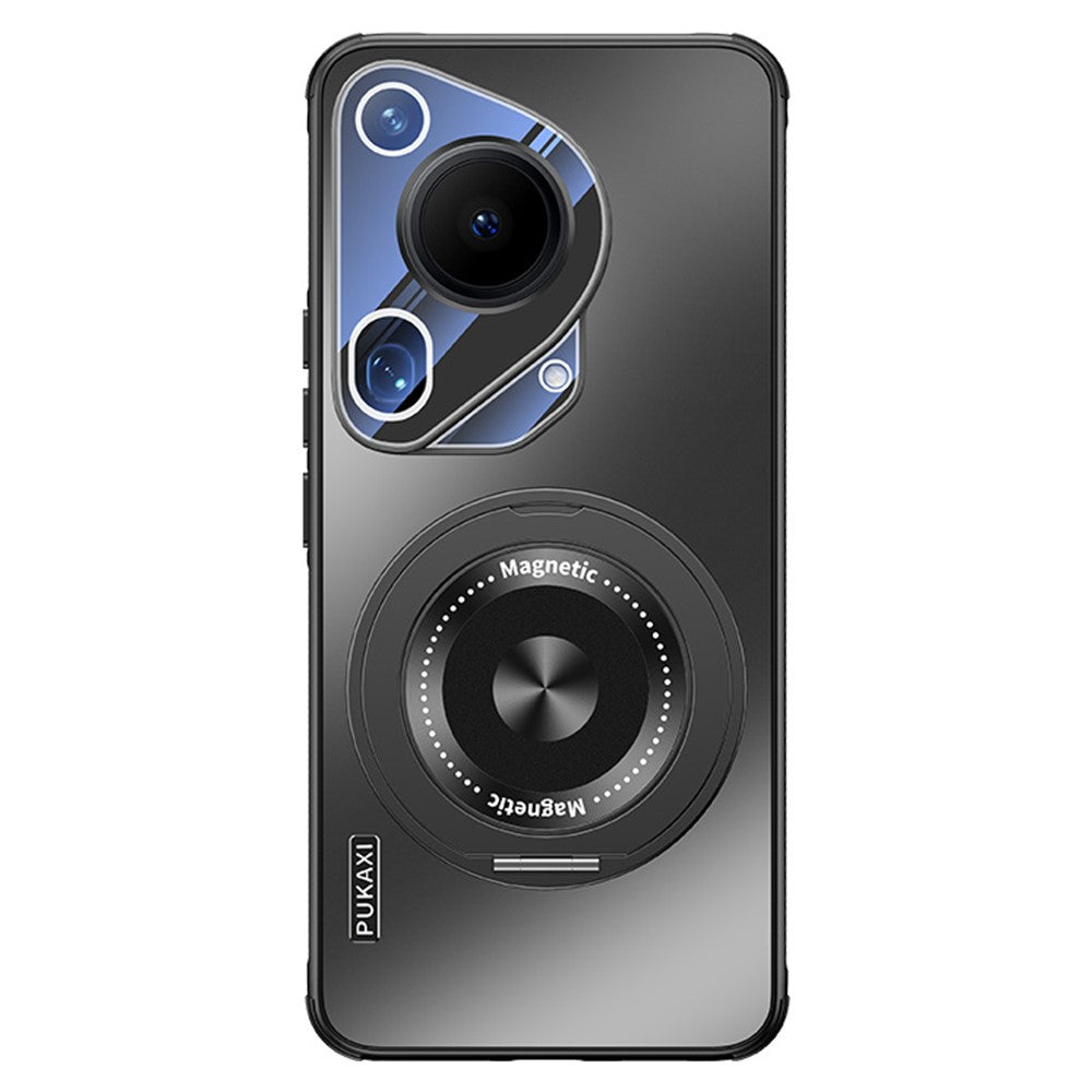 Huawei Pura 70 Ultra Magnetiskt Skal Stativ TPU PC Värmeavledande mobilskal