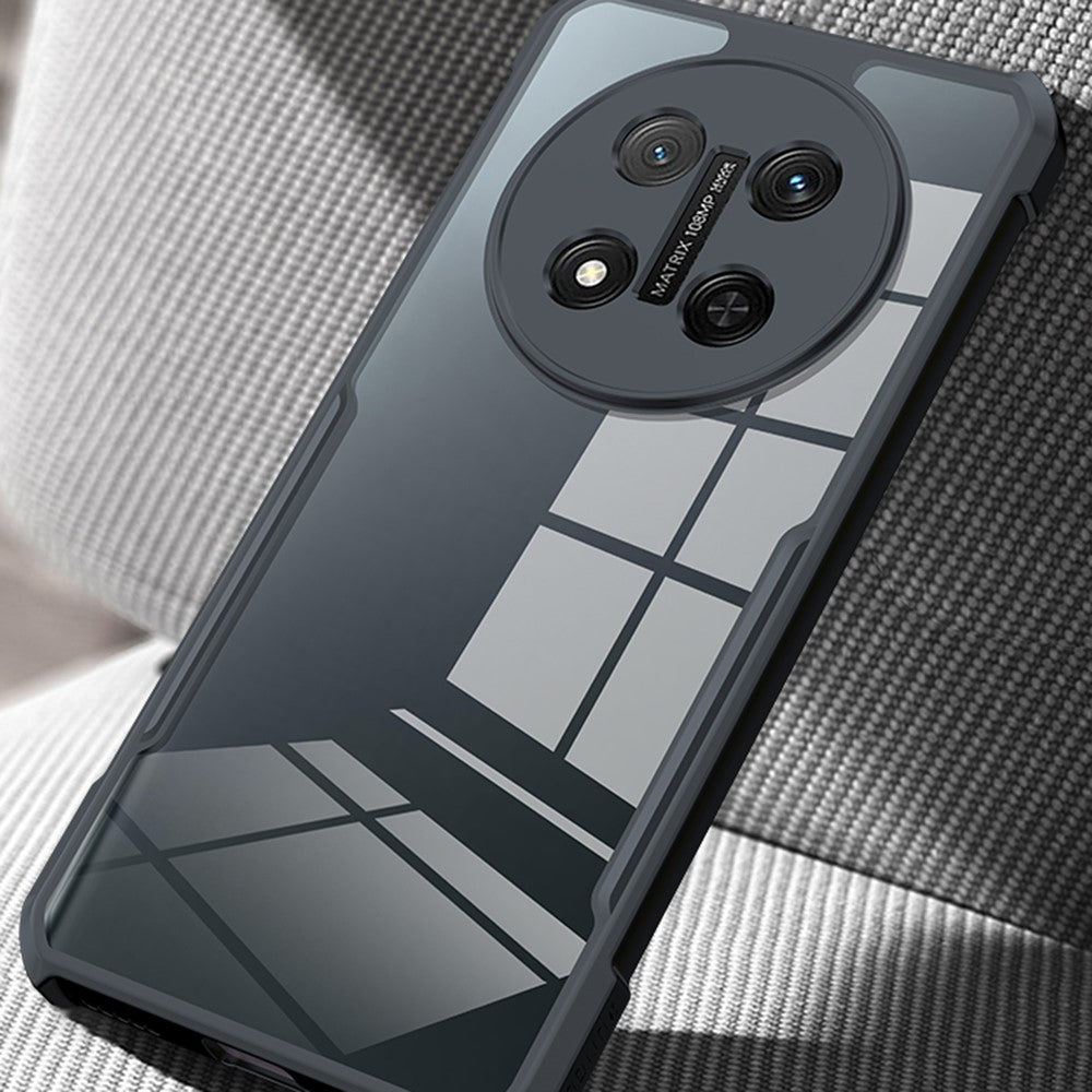 XUNDD-cover til Honor X60 Pro 5G / Magic7 Lite 5G / X9c 5G, stødsikkert TPU + akryl, gennemsigtigt bagcover