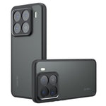 For Xiaomi 15 Pro Case Skin-Touch TPU + PC Matte Phone Back Cover, Transparent Black