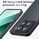 For Xiaomi 15 Pro Case Skin-Touch TPU + PC Matte Phone Back Cover, Transparent Black