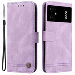 For Xiaomi Poco M4 5G / M5 (India) 4G Leather Wallet Cases Skin Touch Phone Cover Stand with Strap