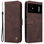 For Xiaomi Poco M4 5G / M5 (India) 4G Leather Wallet Cases Skin Touch Phone Cover Stand with Strap