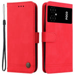 For Xiaomi Poco M4 5G / M5 (India) 4G Leather Wallet Cases Skin Touch Phone Cover Stand with Strap