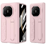 For Huawei Mate X6 Case Kickstand Wristband PC Phone Cover with Tempered Glass Film