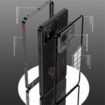 For Asus ROG Phone 9 Pro 5G / Phone 9 5G Case Metal Frame Tempered Glass Back Mobile Cover with Slide Key