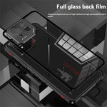 For Asus ROG Phone 9 Pro 5G / Phone 9 5G Case Metal Frame Tempered Glass Back Mobile Cover with Slide Key