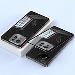 For Asus ROG Phone 9 Pro 5G / Phone 9 5G Case Metal Frame Tempered Glass Back Mobile Cover with Slide Key
