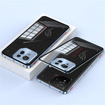 For Asus ROG Phone 9 Pro 5G / Phone 9 5G Case Metal Frame Tempered Glass Back Mobile Cover with Slide Key