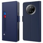 For Huawei Mate 70 Case Stand PU Leather Phone Cover Card Holder Mirror