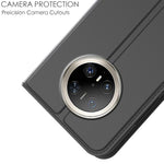 Huawei Mate 70 Pro / 70 Pro+ skal i PU-läder med korthållare, stativ, magnetisk stängning
