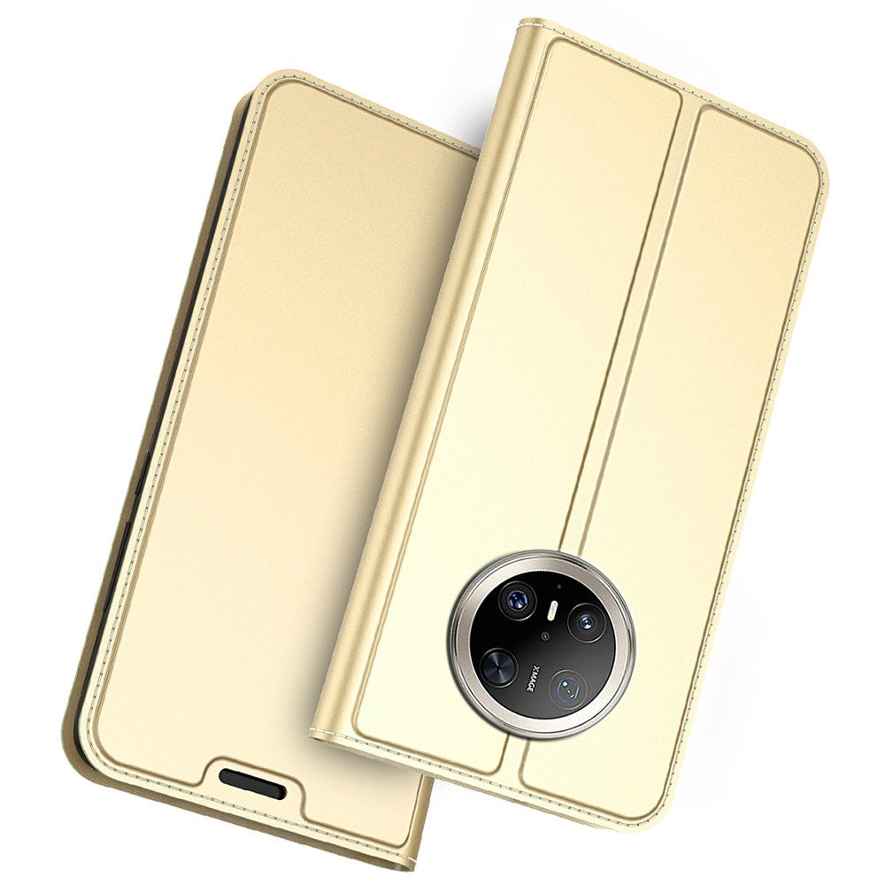 Huawei Mate 70 Pro / 70 Pro+ skal i PU-läder med korthållare, stativ, magnetisk stängning