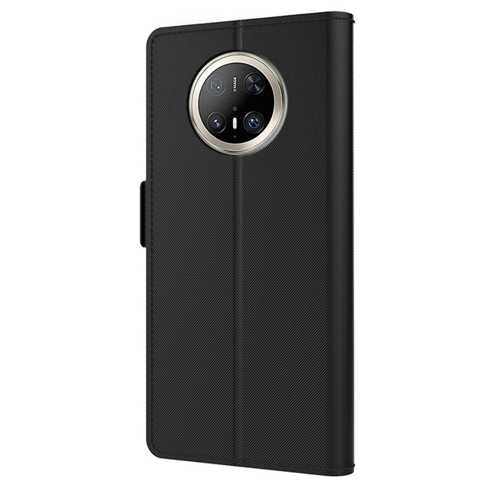 For Huawei Mate 70 Pro / 70 Pro+ Case Stand PU Leather Phone Cover Card Holder Mirror